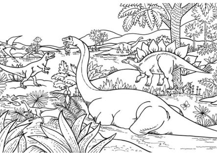 The Dinosaur Coloring Page