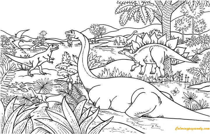 El dinosaurio de Stegosaurus