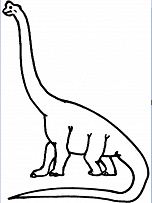 Coloriage dinosaure brachiosaure