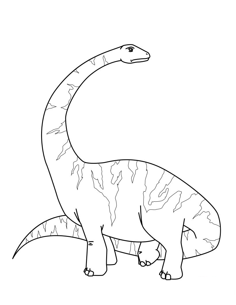 Diplodocus 4 Coloring Pages