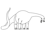 Diplodocus Dinosaur 1 Coloring Page