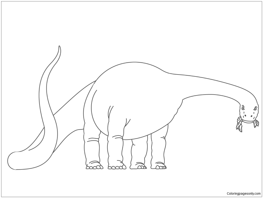 Diplodocus Dinosaur 1 Coloring Pages