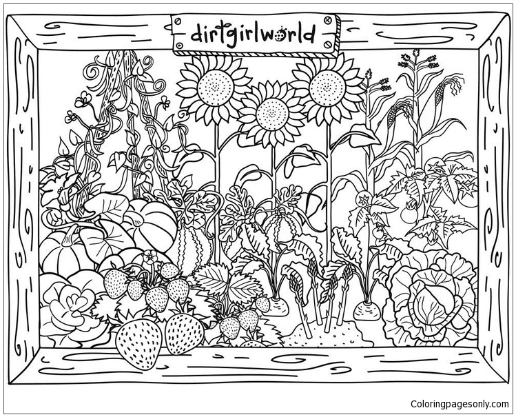 Jardin du monde de Dirt Girl depuis les jardins