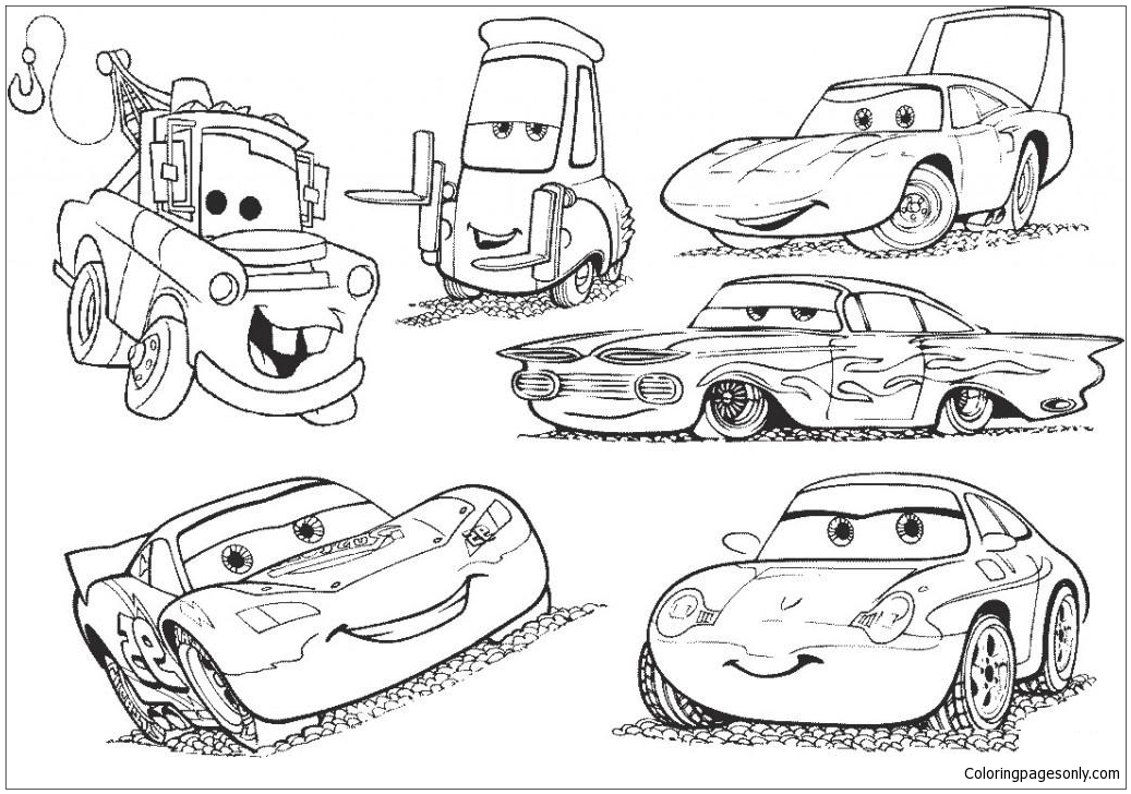 Disney Cars 2 Lightning Mcqueen Movie Coloring Pages - Disney Cars Coloring  Pages - Coloring Pages For Kids And Adults