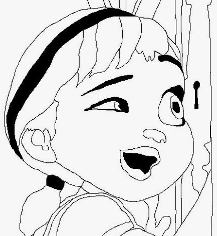 Disney Frozen Anna Coloring Page