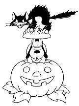 Disney Pluto Black Cat Coloring Pages