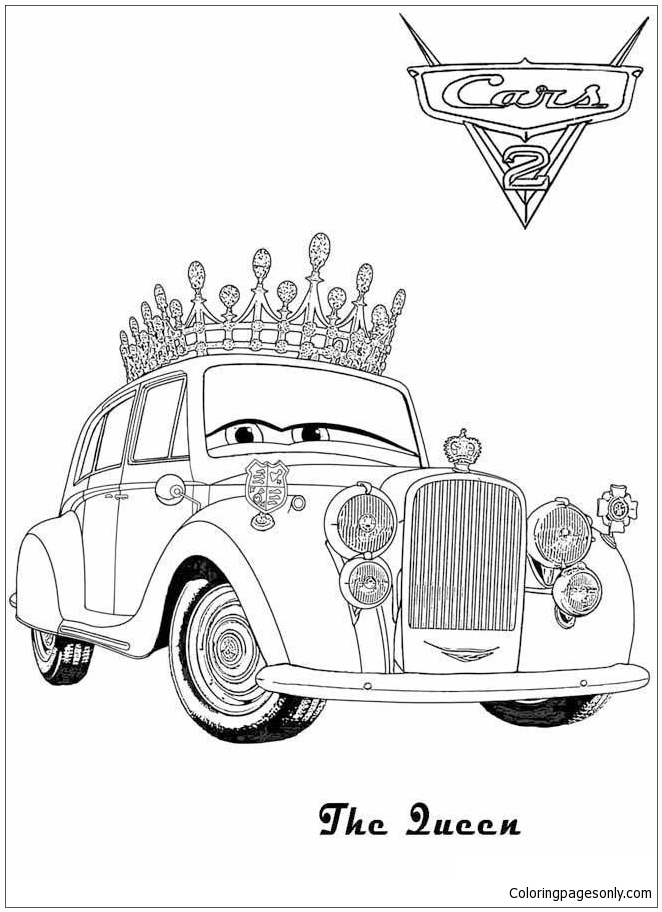 Disney The Queen For Kids Cars Coloring Pages