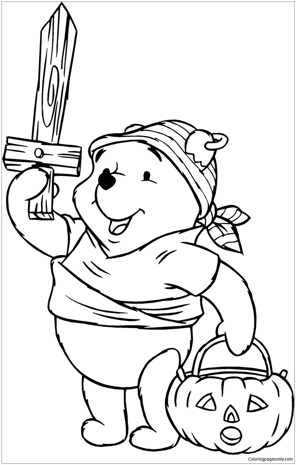 Disney Winnie The Pooh Pirate Coloring Pages
