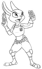 Disney Zootopia Coloring Pages