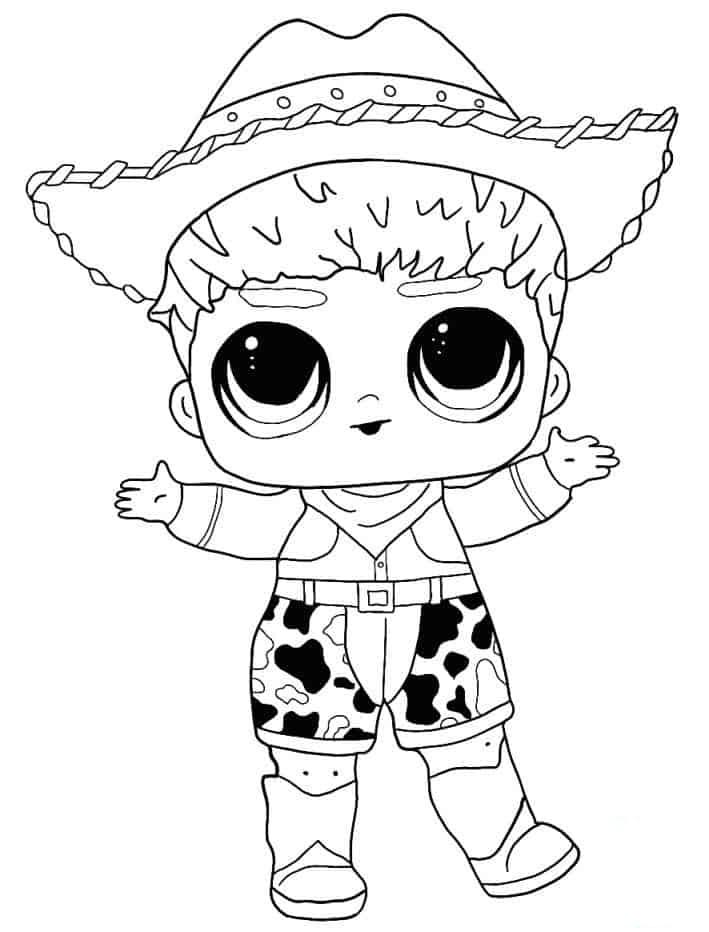 Lol Suprise Doll Do-si-dude Coloring Page