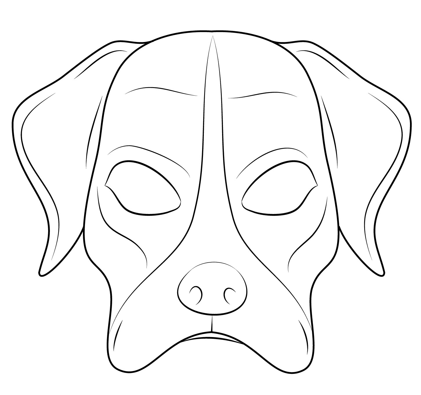 Máscara de cachorro de Cães