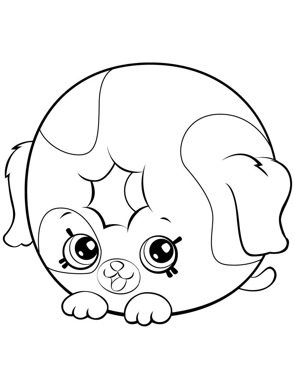 Dolly Donut Shopkin Season 5 Coloring Pages