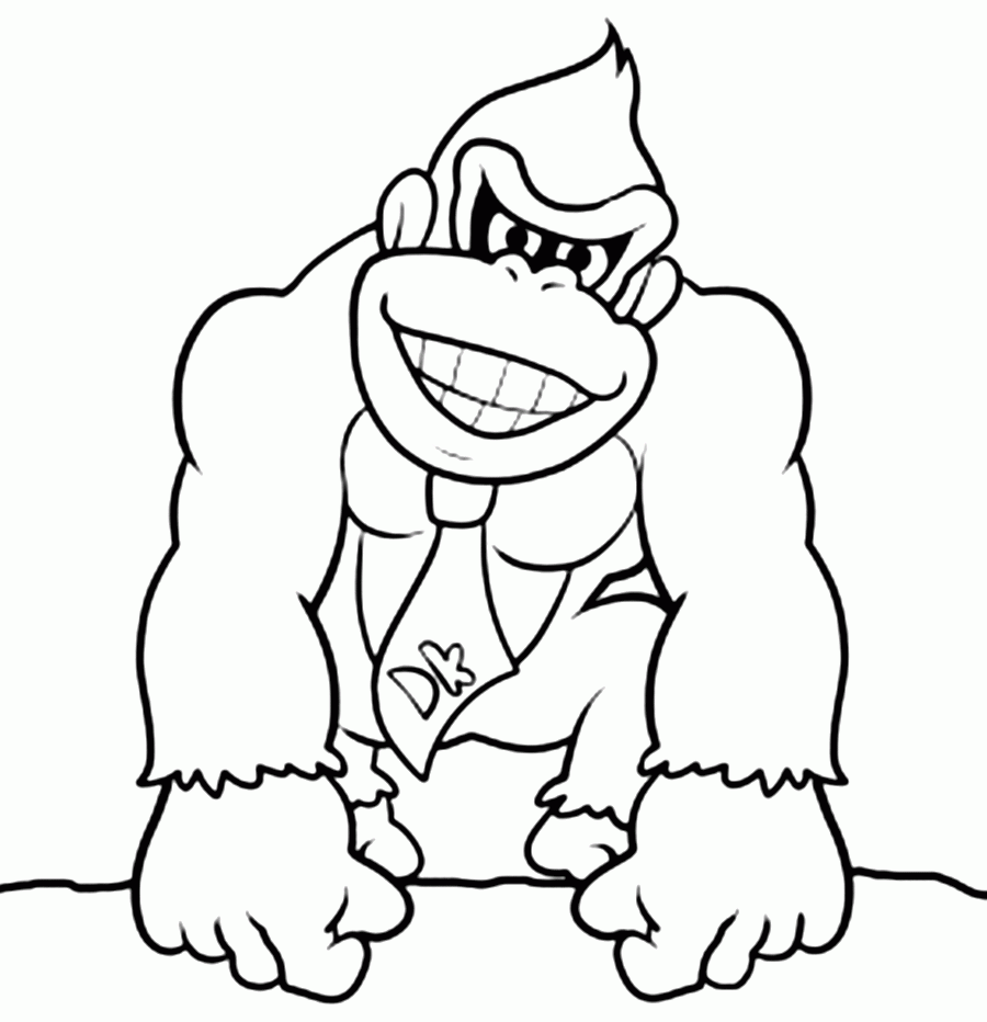 Desenho para colorir de Donkey Kong 24