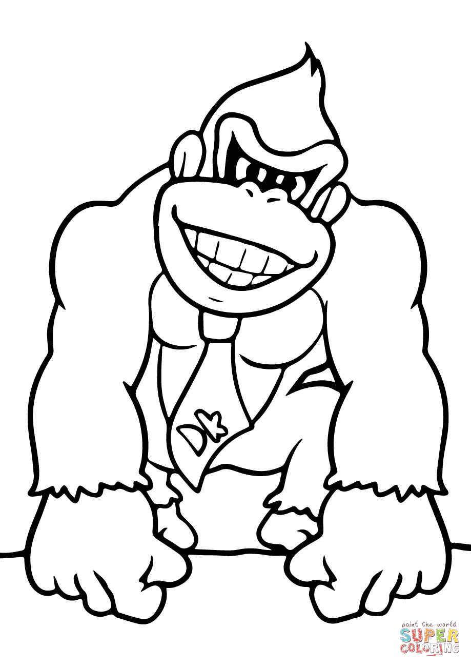 Desenho para colorir de Donkey Kong 30