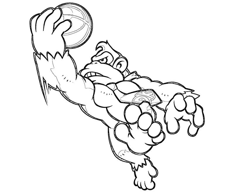 Donkey Kong 6 Coloring Pages