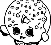 Donut 14 Coloring Page