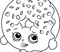 Donut 15 Coloring Page