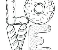 Donut 22 Coloring Page