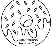 Donut 3 Coloring Pages