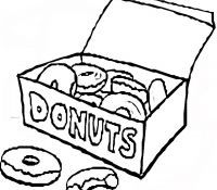 Donut 32 Coloring Pages