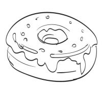 Donut 4 Coloring Pages