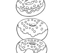 Donut 5 Coloring Pages