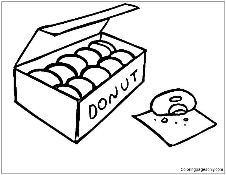 Donuts Coloring Pages