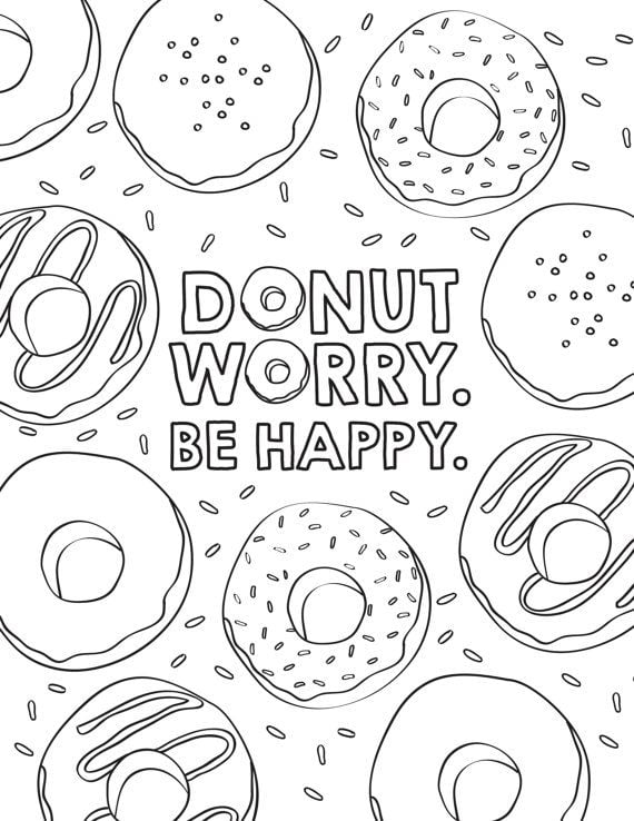 P ginas Para Colorir Donut 2 P ginas Para Colorir Donut P ginas 