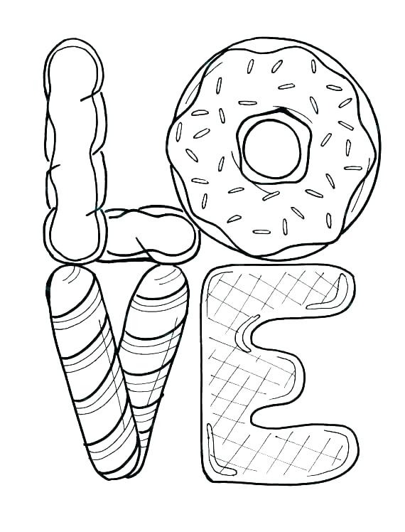 Donut 22 Coloring Pages