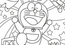 Doraemon en zijn vrienden 1 Kleurplaat