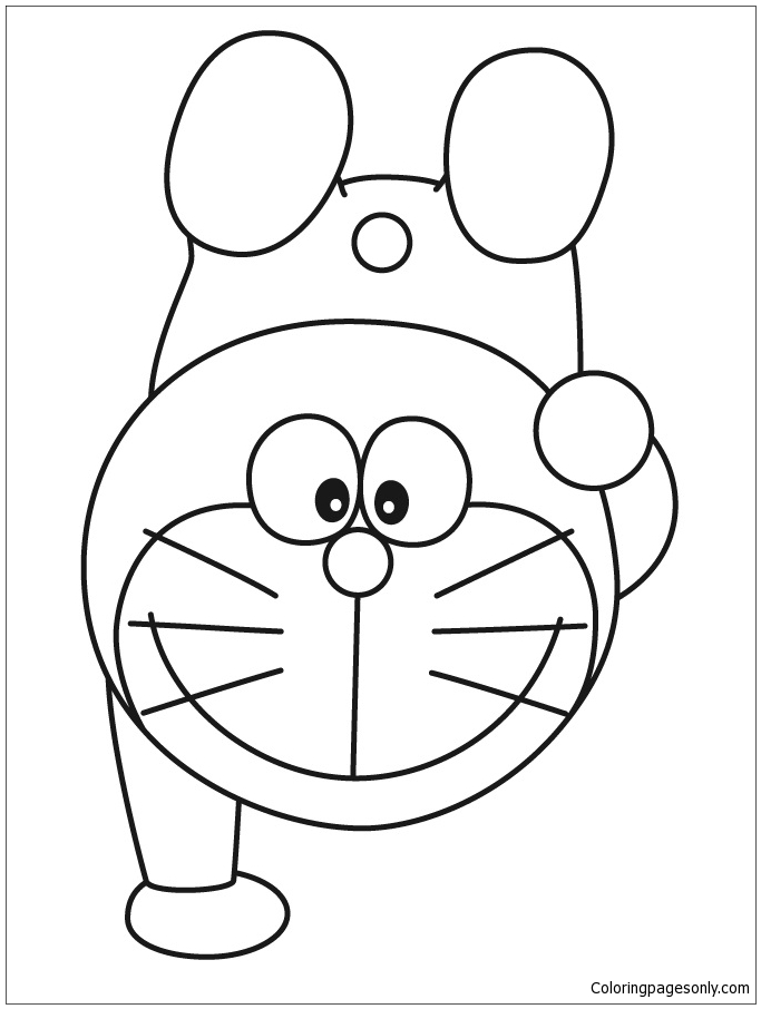 Exercice d'équilibre sur les mains de Doraemon de Doraemon