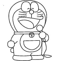 Happy Doraemon 1 Coloring Page - Free Coloring Pages Online