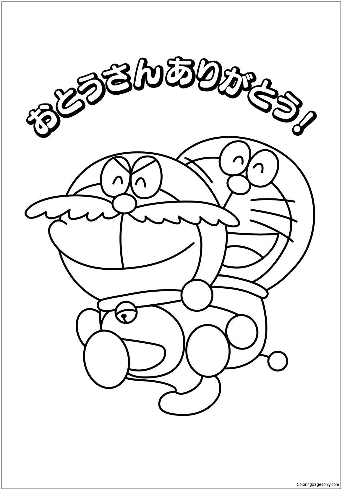 Download Doraemon With Mustache Coloring Page - Free Coloring Pages ...