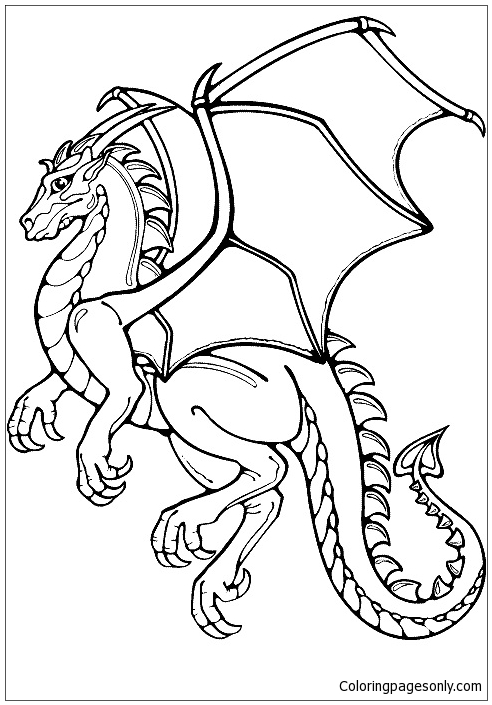 Dragon Coloring Sheet Coloring Pages