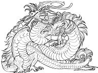 Dragon Chinese Coloring Pages