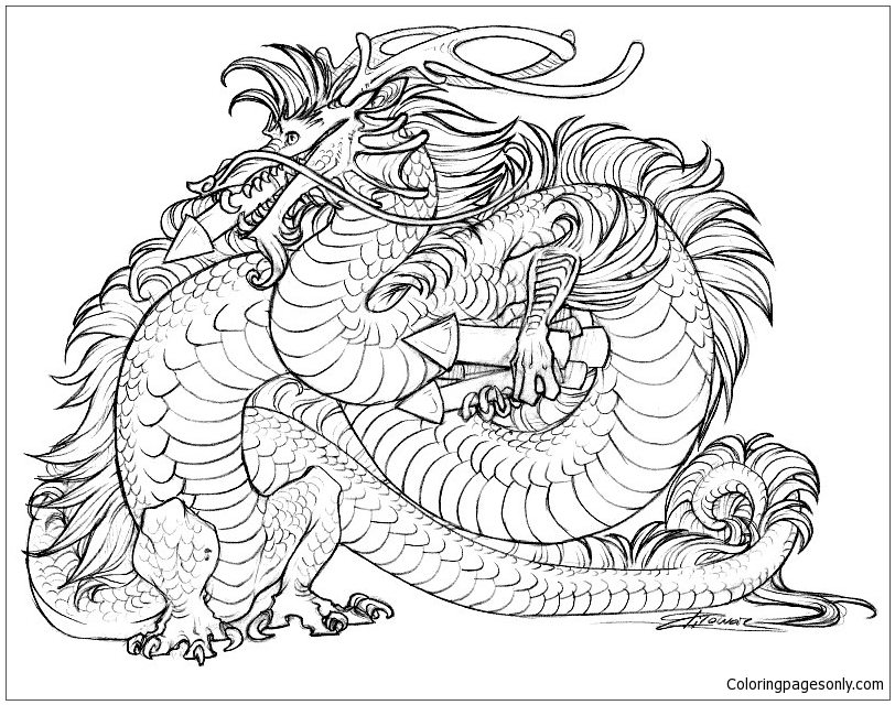 Draak Chinees van Dragon