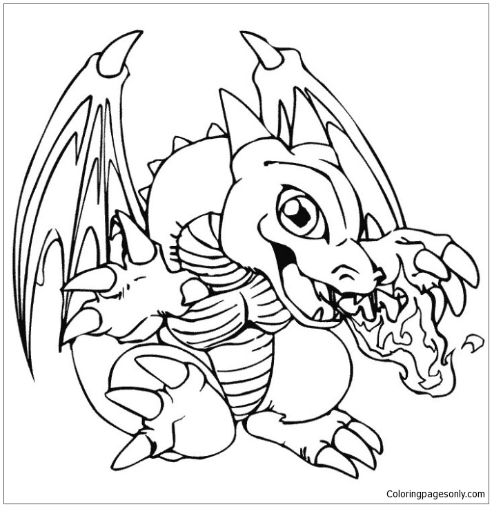 Dragon Female Coloring Page from Dragon