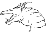 Dragon Head Coloring Pages