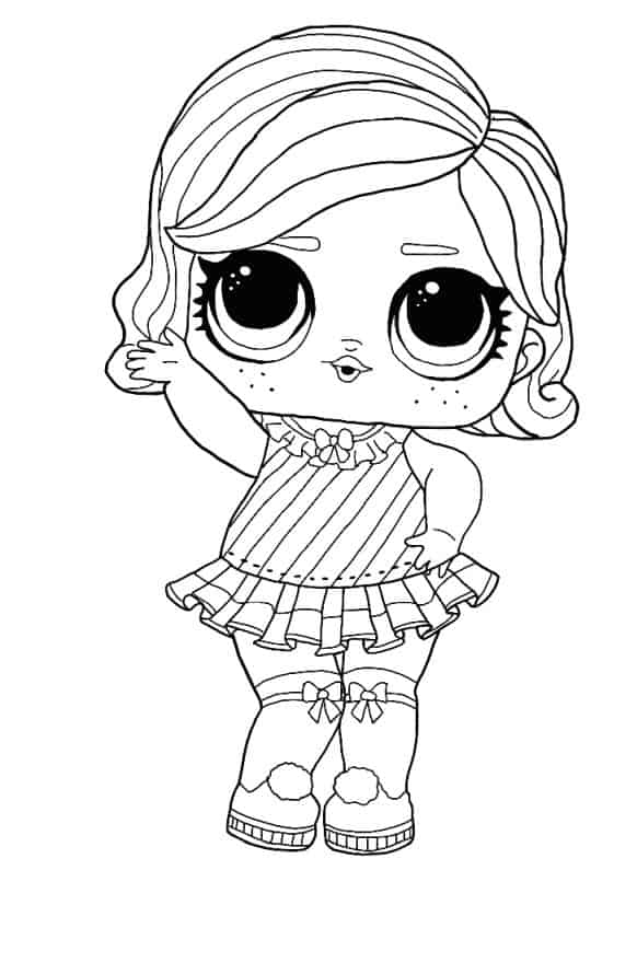 Lol Suprise Doll Dreaming B.B Coloring Page