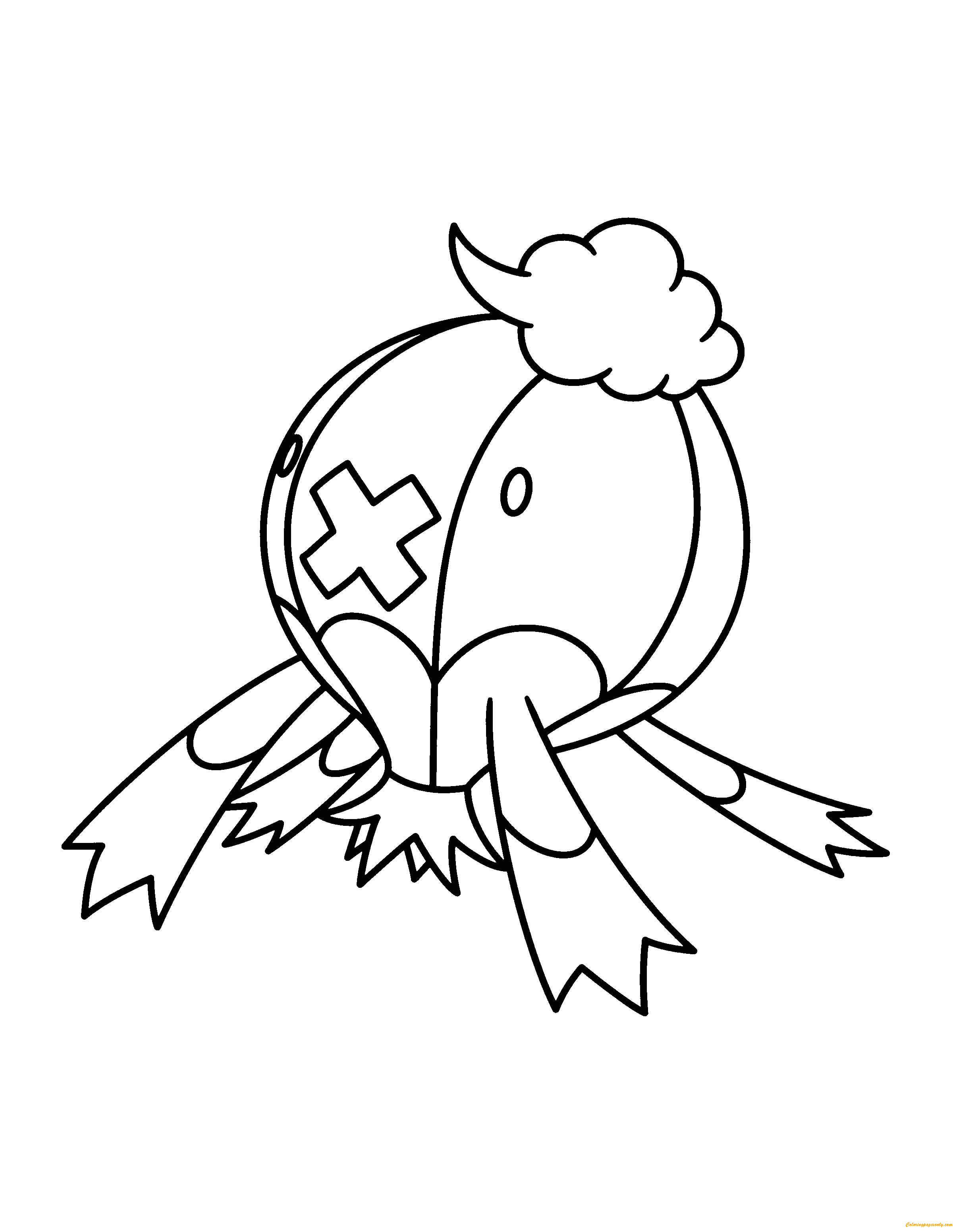 drifblim coloring pages for children pokemon