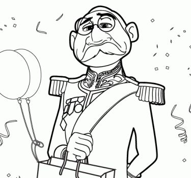 Duke Of Weselton Coloring Page
