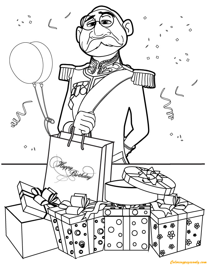 Duke Of Weselton Coloring Page