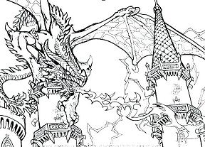 Calabozos Y Dragones Página Para Colorear
