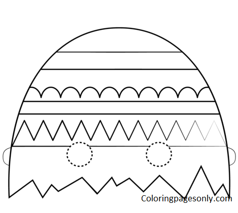 Easter Egg Mask Coloring Pages