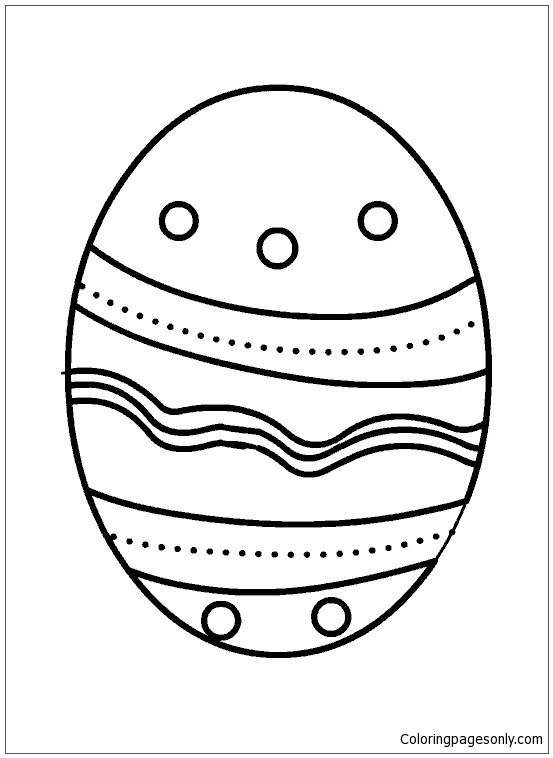 Modello semplice dell'uovo di Pasqua dalle uova di Pasqua