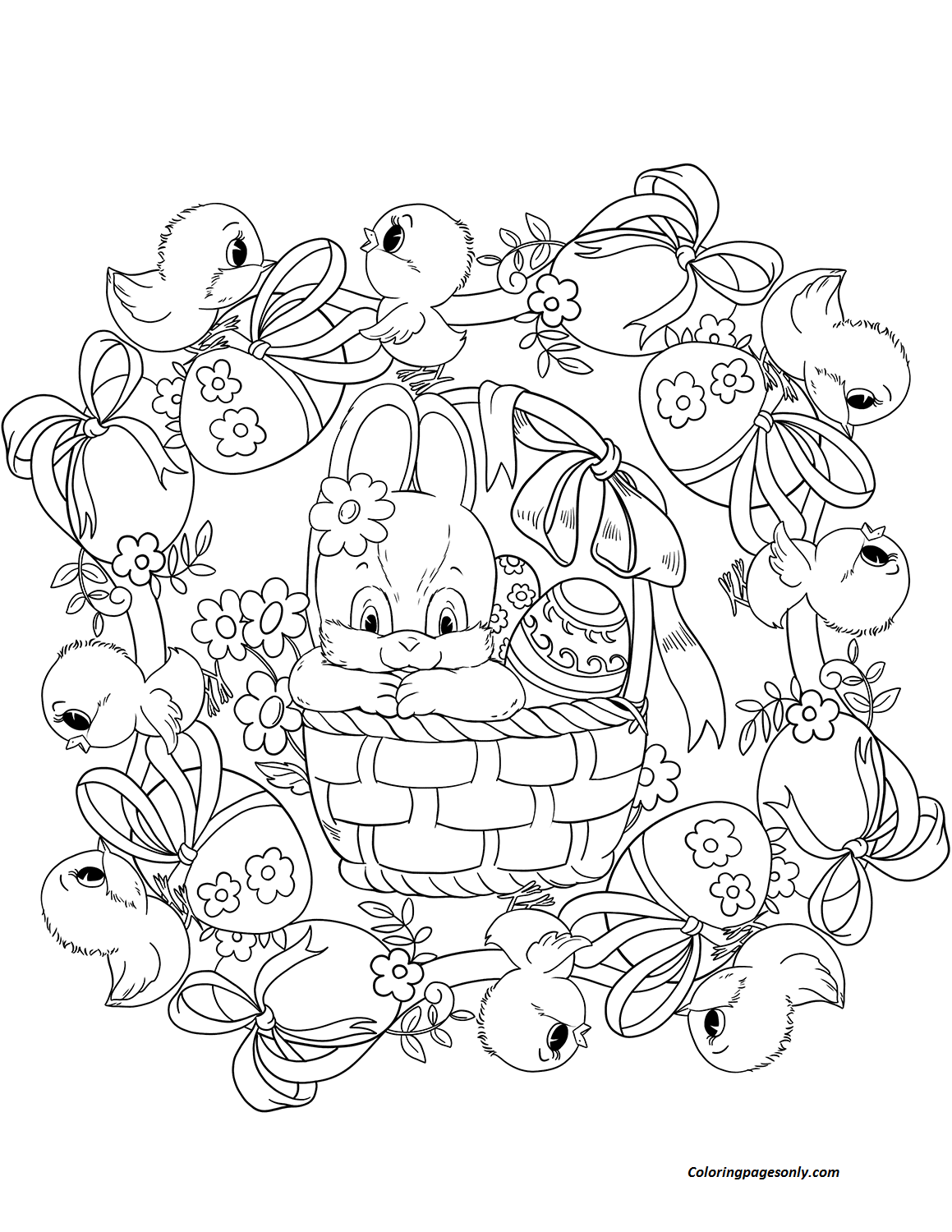 Easter Mandala Coloring Pages