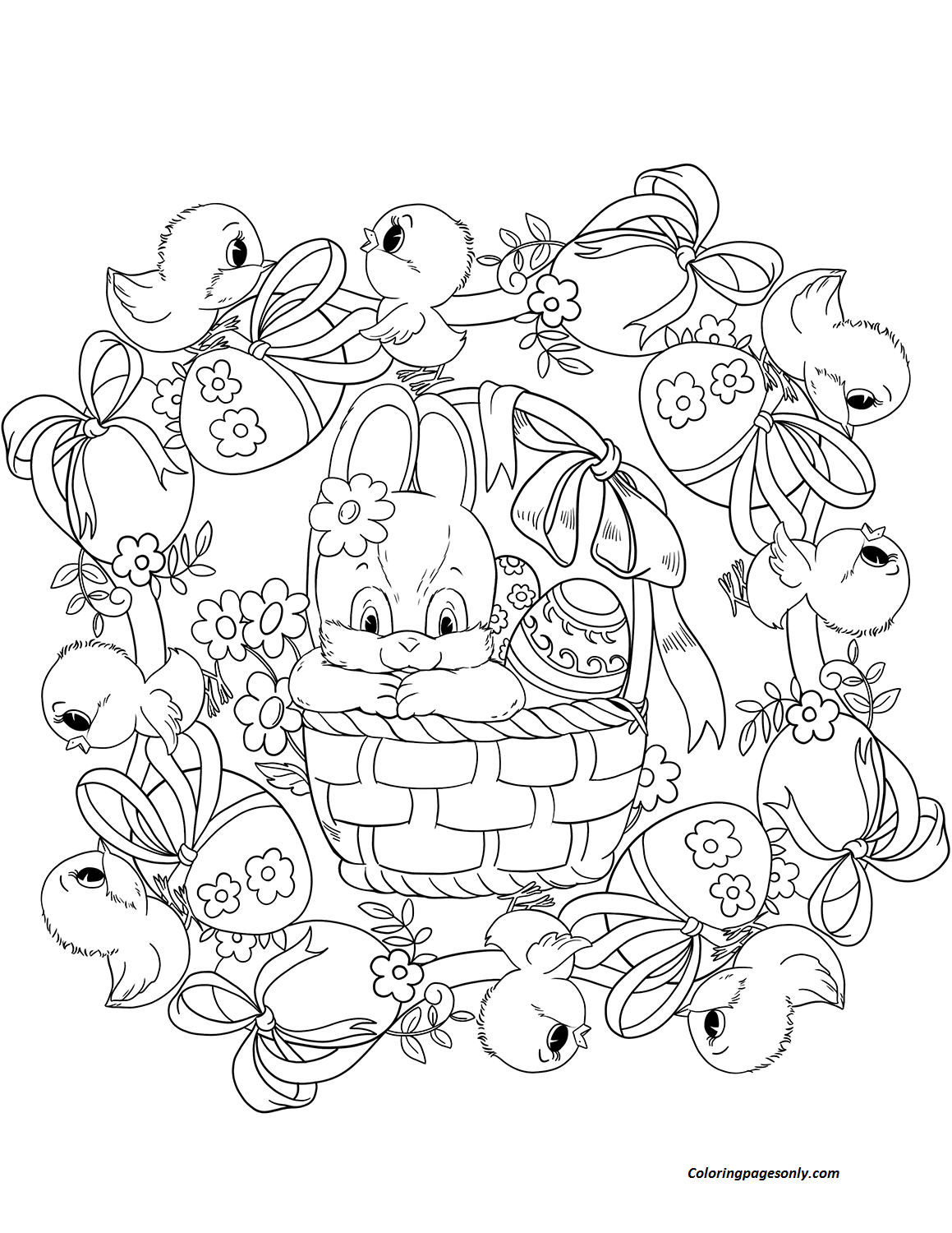 Easter Mandala Coloring Page Free Coloring Pages Online