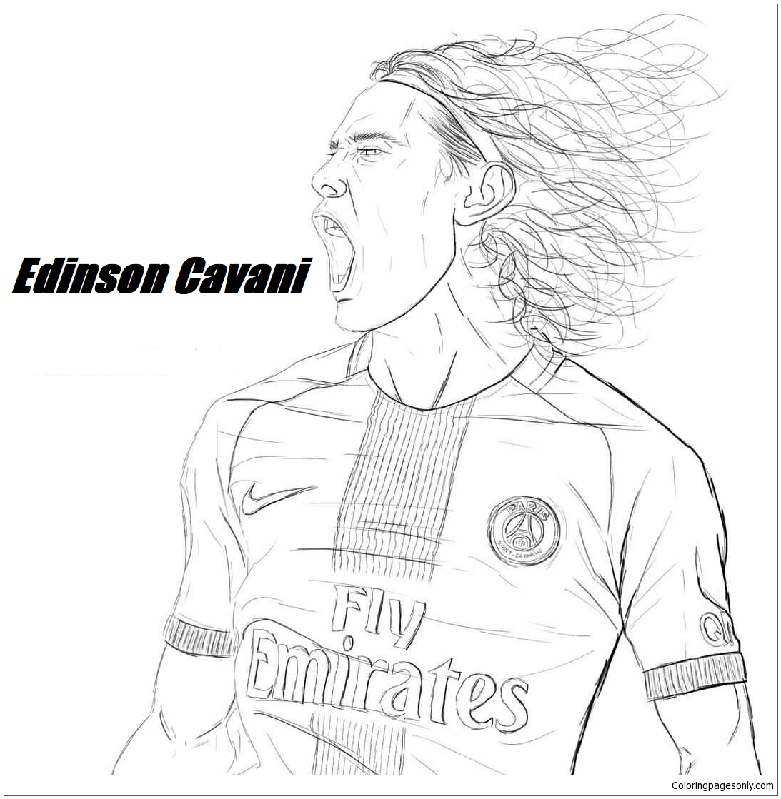 Edinson Cavani-image 5 Coloring Page