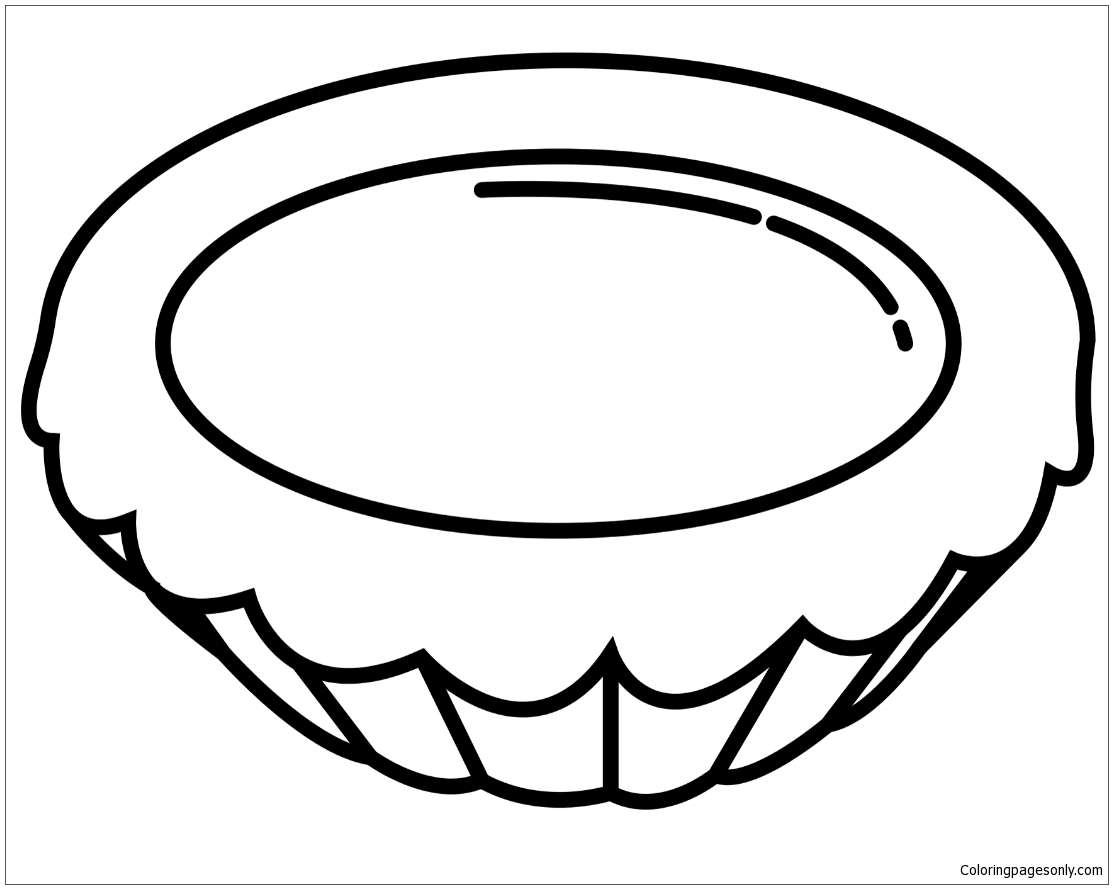 Egg Tart Coloring Page - Free Printable Coloring Pages