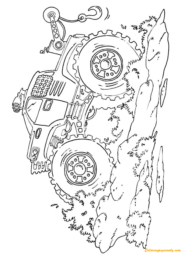 El Toro Loco Drive in The Forest Coloring Page - Free Printable ...